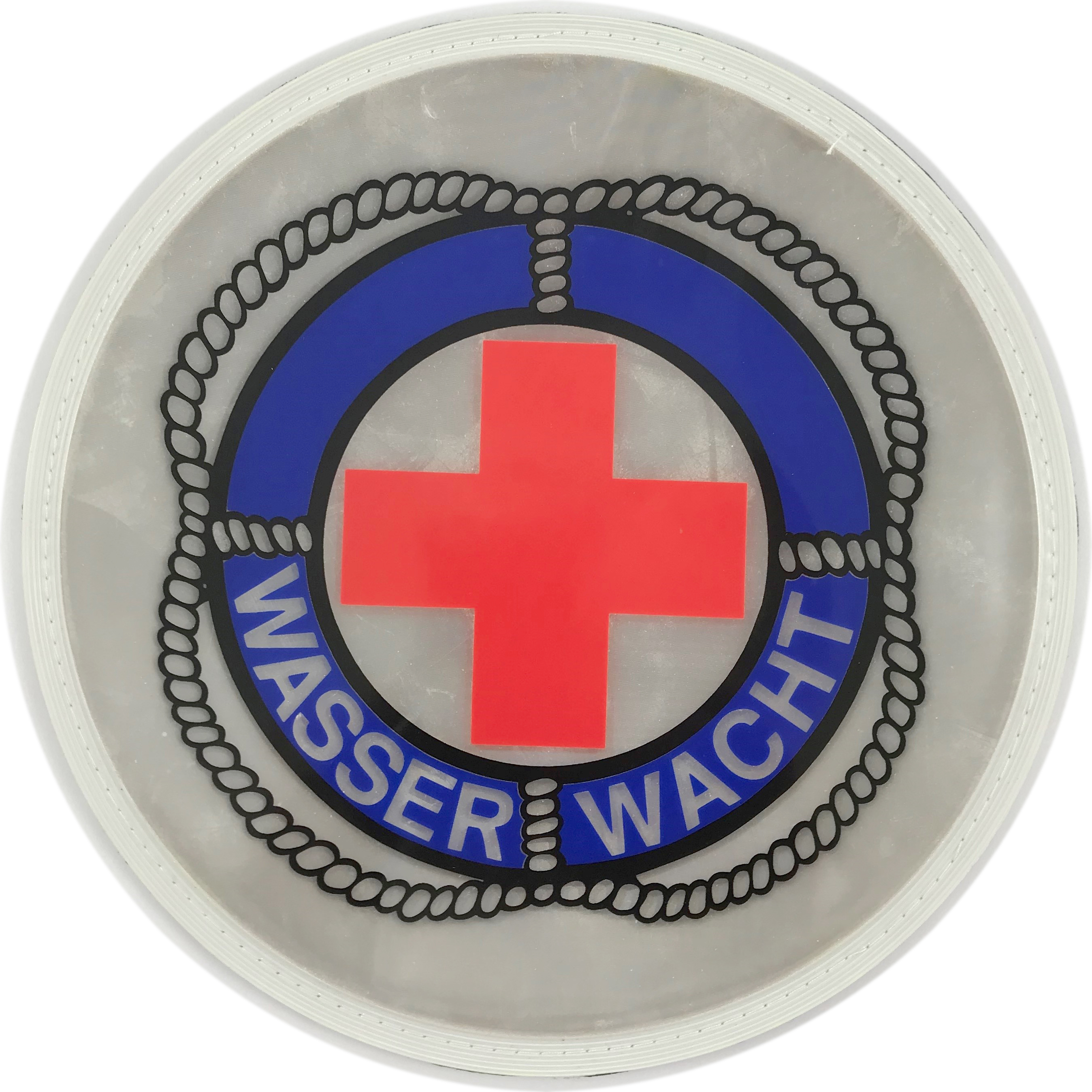 Rückenschild Kreis 21 cm weiß